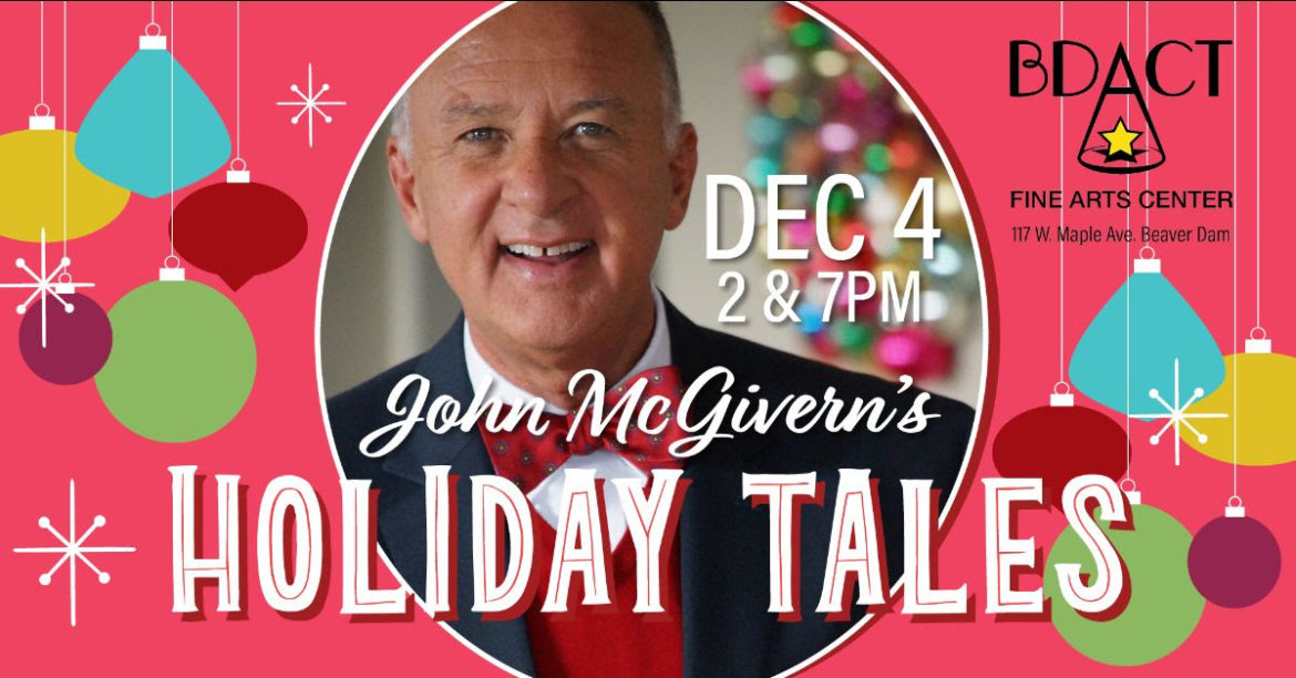 John McGivern's Holiday Tales. Saturday, December 4th at BDACT